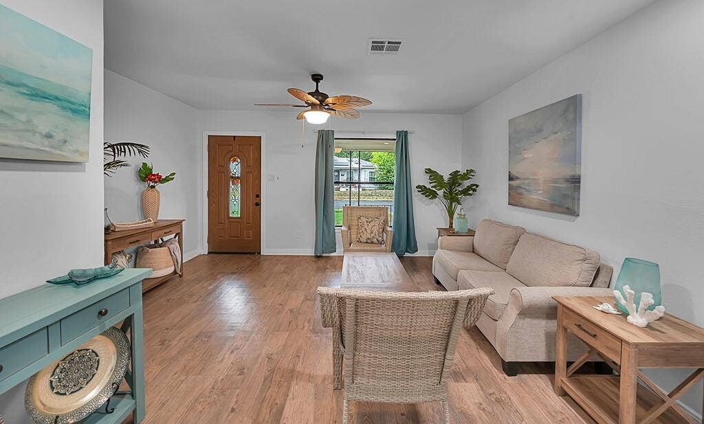 3720 Trice Avenue, Waco, TX 76707 Warm wood-finish flooring complements the neutral wall tones throughout