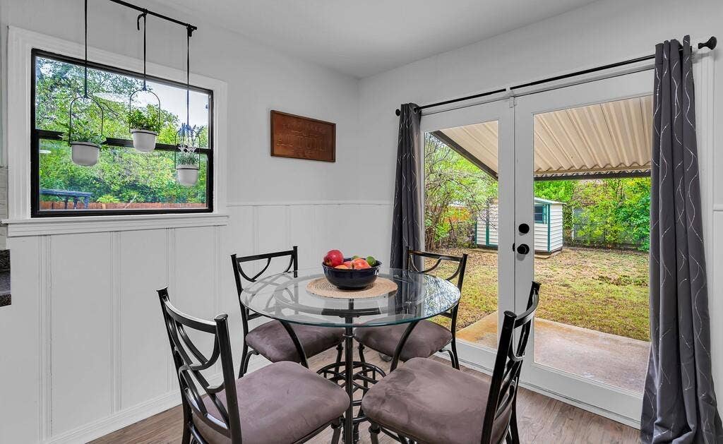 3720 Trice Avenue, Waco, TX 76707 White wainscoting and durable wood-finish flooring complement the interior