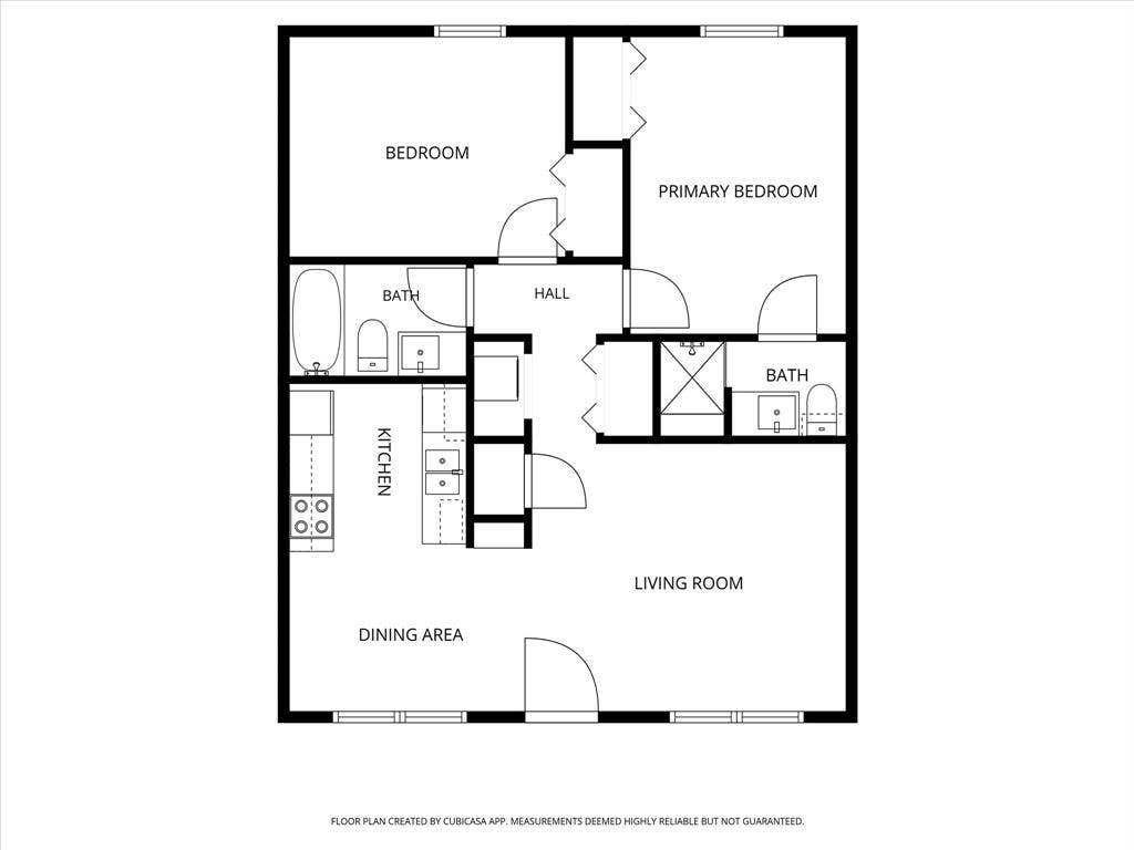1214 Baylor Avenue, #109, Waco, TX 76706 Floor plan