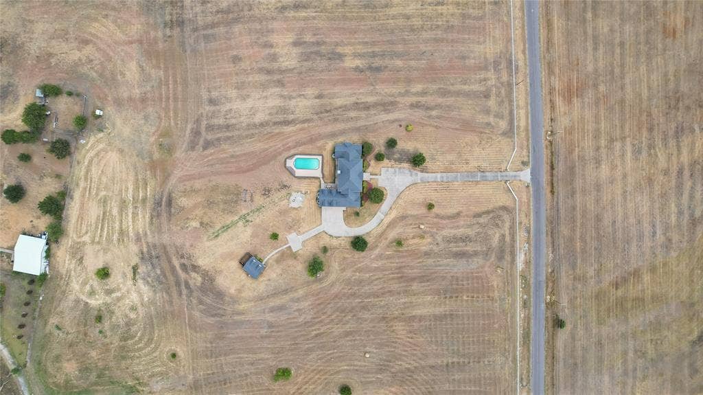 1122 County Road 1224, Celina, TX 75009 Ariel View of the land and home.