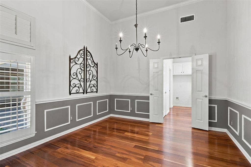 1820 Forest Bend Lane, Keller, TX 76248 High vaulted ceilings in formal dining area.