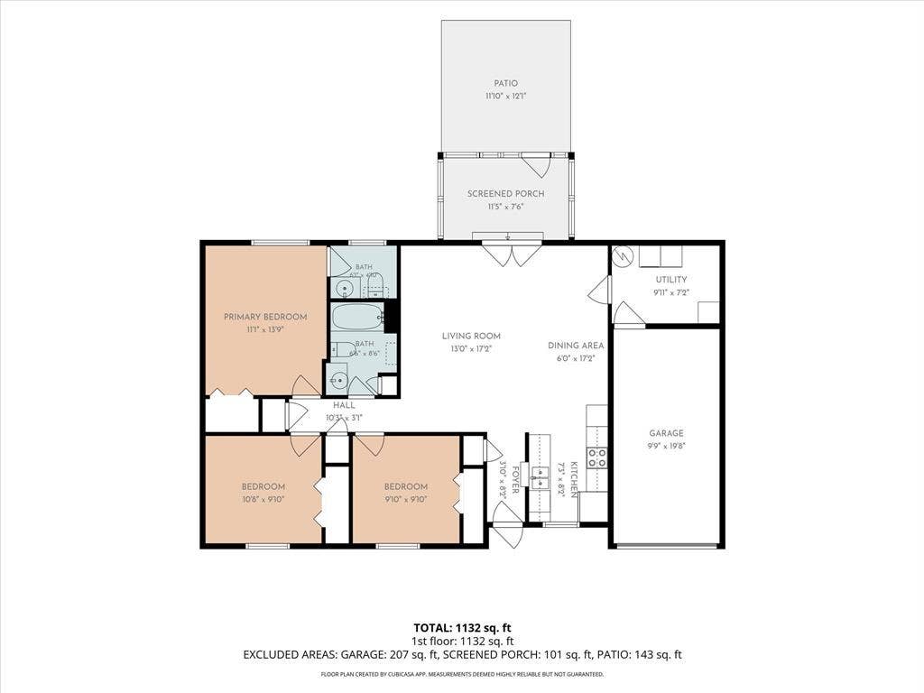 261 Oakview Circle, Waco, TX 76705 Floor plan
