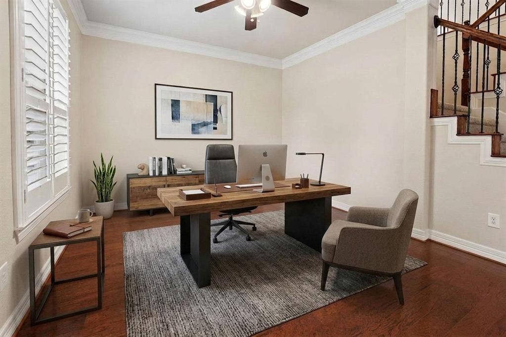 3512 Black Gold Drive, McKinney, TX 75070 Digitally Furnished living room or office