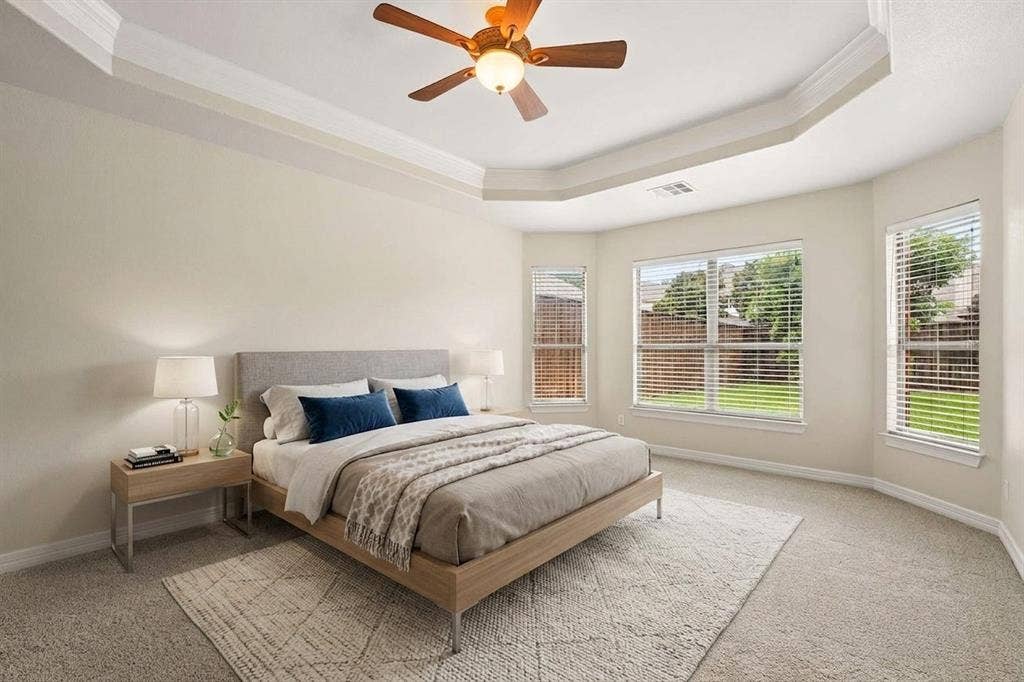 3512 Black Gold Drive, McKinney, TX 75070 Digitally Furnished primary bedroom
