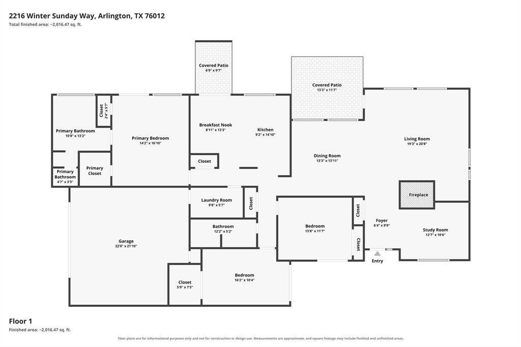 2216 Winter Sunday Way, Arlington, TX 76012 2216 Winter Sunday Way, Arlington, TX 76012