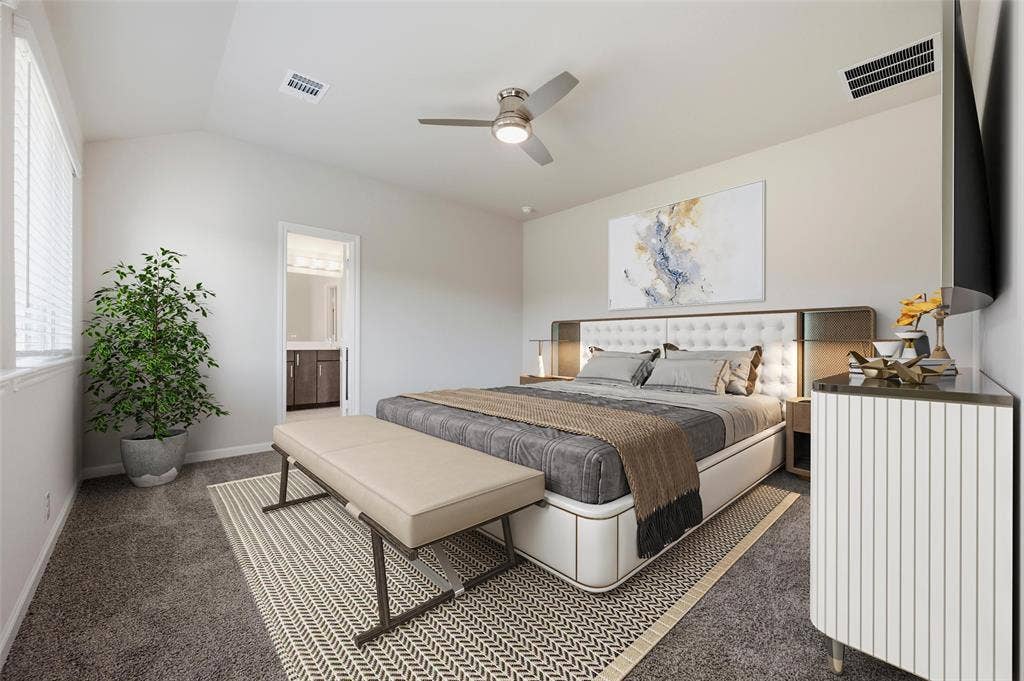 4425 Ridgehurst Lane, Fort Worth, TX 76036 Primary bedroom virtually staged.
