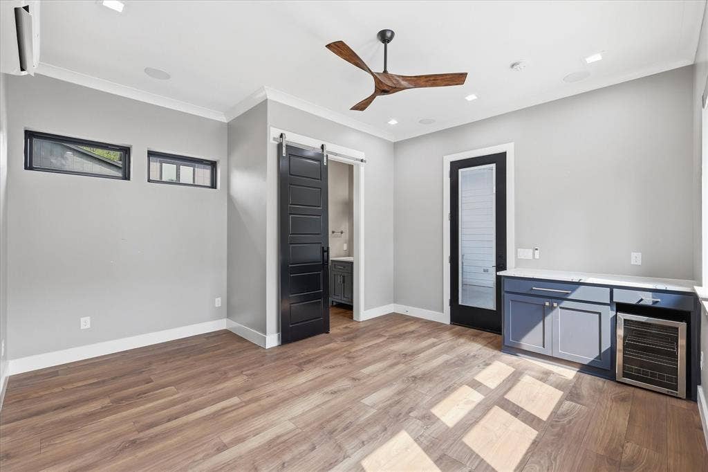 211 Shahan Drive, Shady Shores, TX 76208 Bedroom with separate entrance that can be office, guest quarters, etc. Has its own half bath