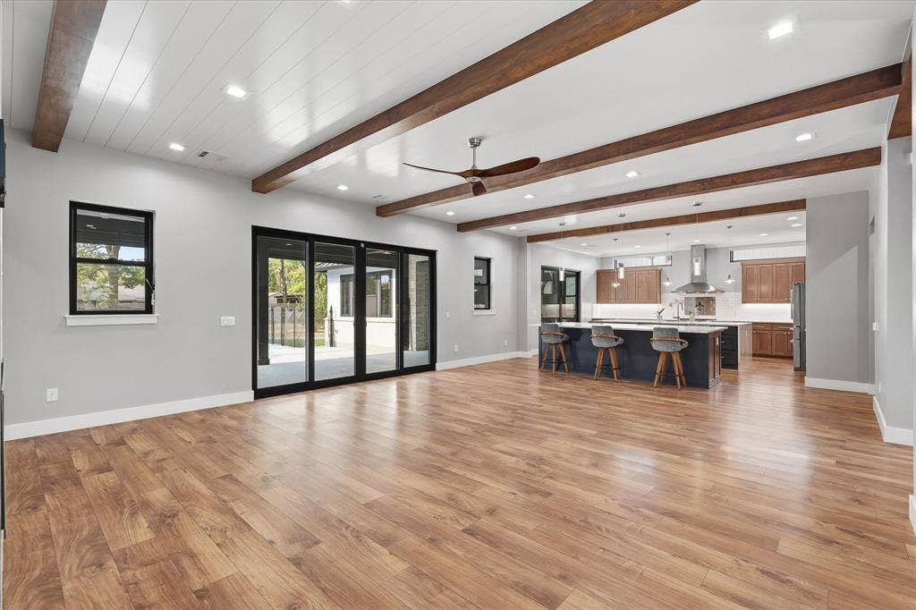 211 Shahan Drive, Shady Shores, TX 76208 Open concept living, dining, kitchen