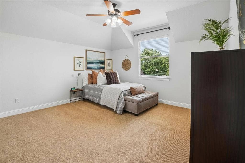 1712 Singletree Court, McKinney, TX 75072 Spacious upstairs secondary bedroom 4 offers flexibility for family, guests or additional workspace.