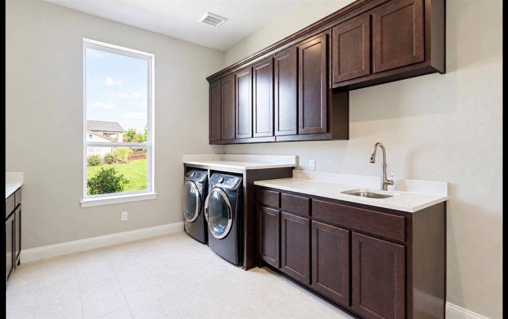1021 Williams Lane, Copper Canyon, TX 75077 Laundry Room with Room for a Fridge.