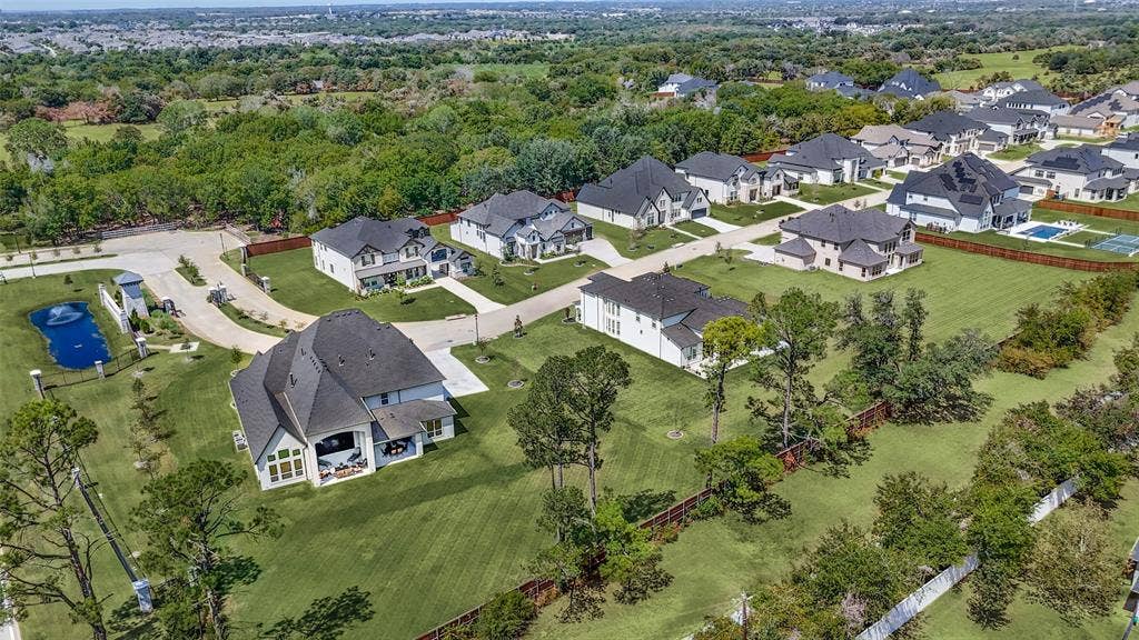 1021 Williams Lane, Copper Canyon, TX 75077 Ariel View of the Oversized, Beautiful Lot