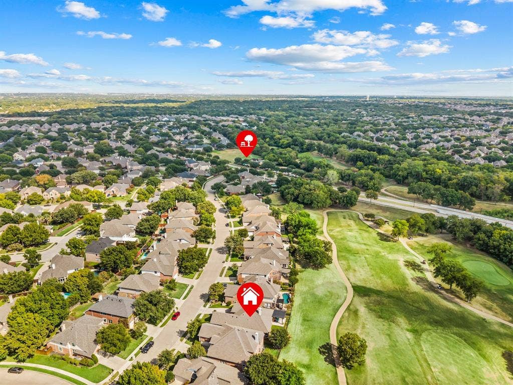 2404 Watercrest Drive, Keller, TX 76248 This is how close this home is to one of three community pools.