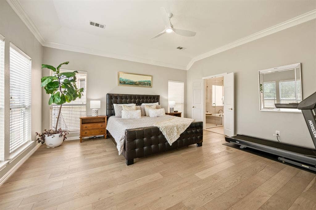 2404 Watercrest Drive, Keller, TX 76248 Large primary bedroom with room for a treadmill and sitting area.