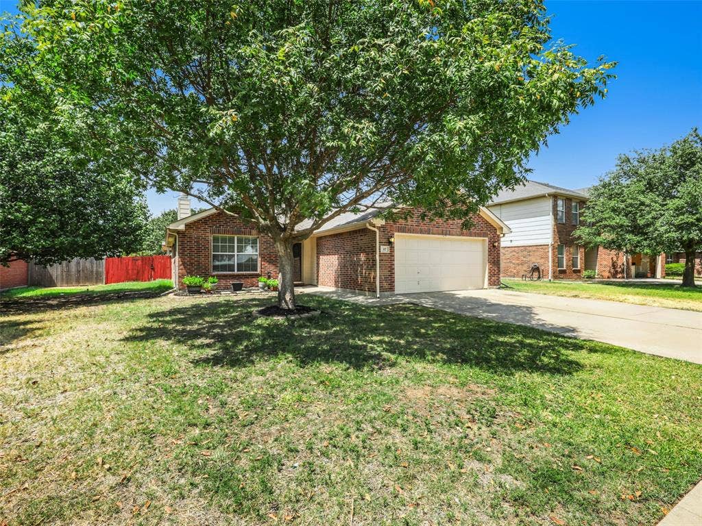 117 Palomino Lane, Krum, TX 76249 Beautiful tree in the front yard