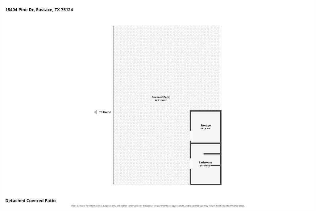 18404 Pine Drive, Eustace, TX 75124 Floor plan