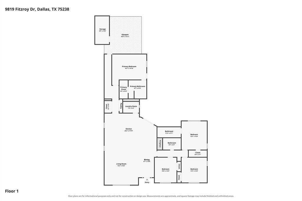 9819 Fitzroy Drive, Dallas, TX 75238 9819 Fitzroy Drive, Dallas, TX 75238