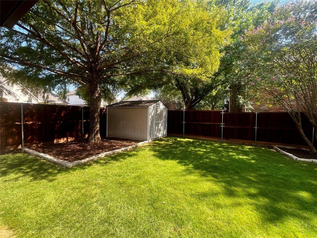 4100 Burnhill Drive, Plano, TX 75024 Shed in corner for extra storage