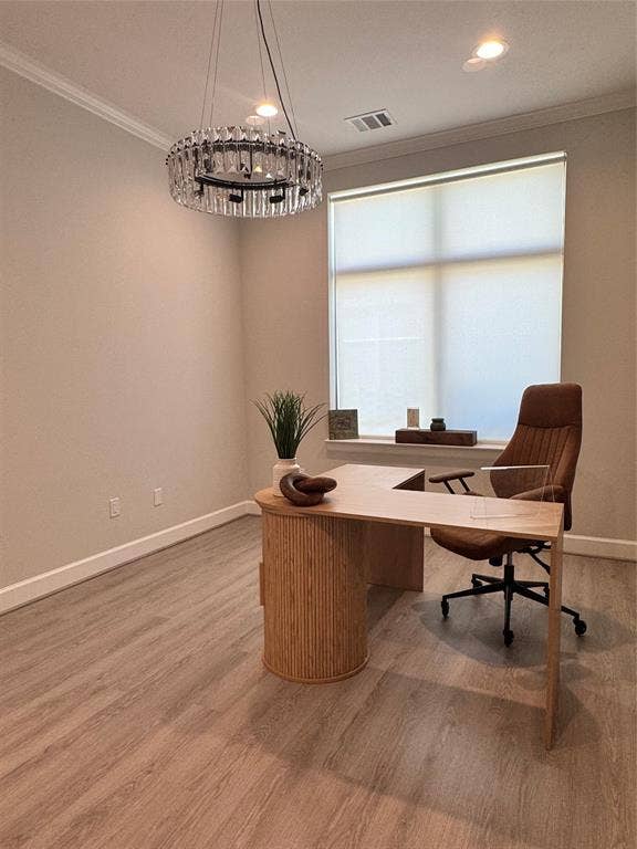 1630 W Prosper Trail, #930, Prosper, TX 75078 Recessed lighting, wood-finish flooring, and a large window with roller shades