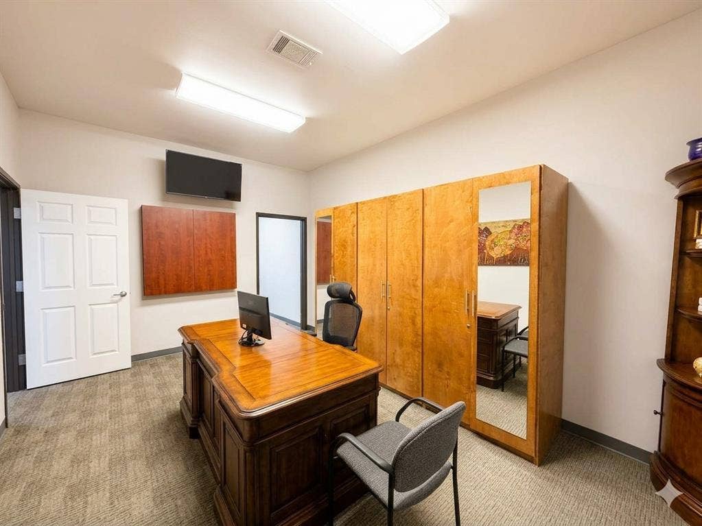 4512 Legacy Drive, #100, Plano, TX 75024 Recessed lighting and ceiling-mounted light fixtures illuminate the space