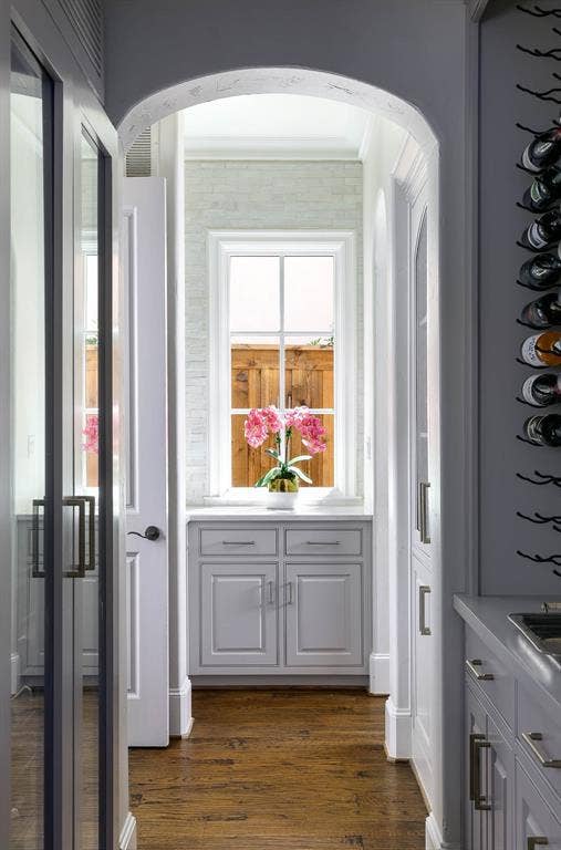 3637 Haynie Avenue, University Park, TX 75205 Butler's pantry with temperature controlled wine refrigeration and storage