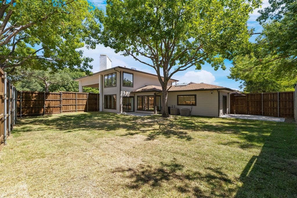4402 Briargrove Lane, Dallas, TX 75287 4402 Briargrove-Expansive pool size backyard featuring a large green space, mature trees