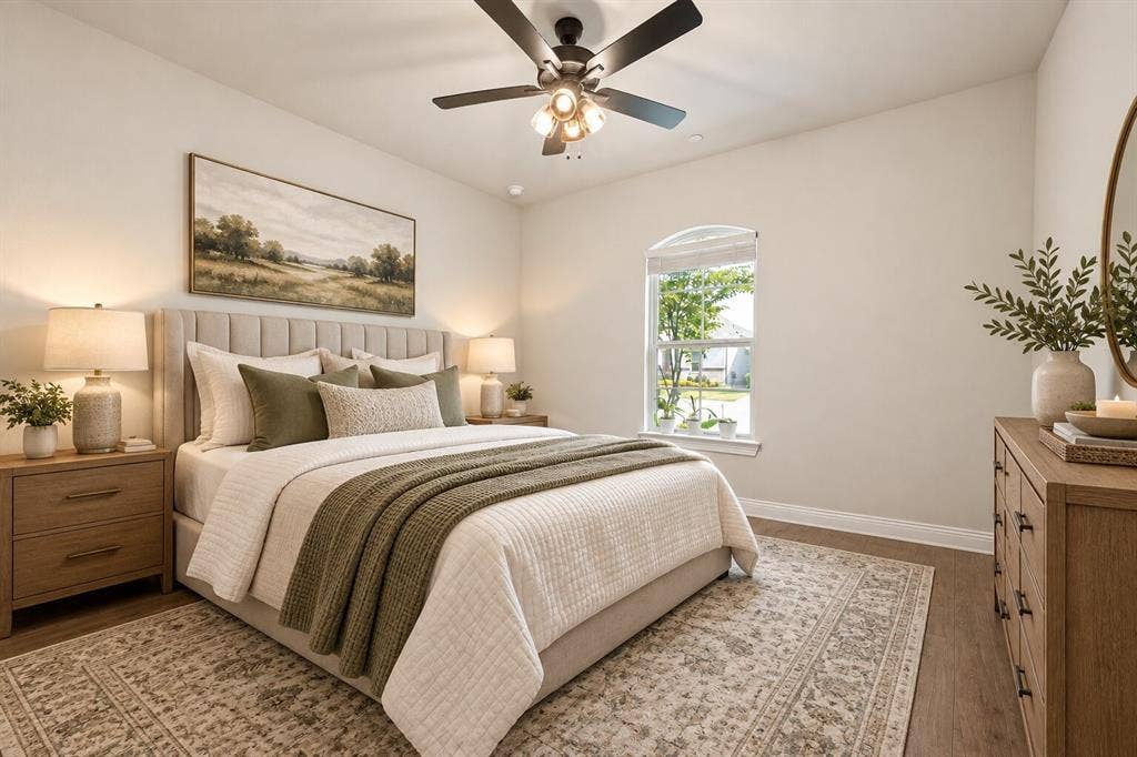 4300 Carrera Drive, Prosper, TX 75078 Virtually Staged photo of 2nd bedroom
