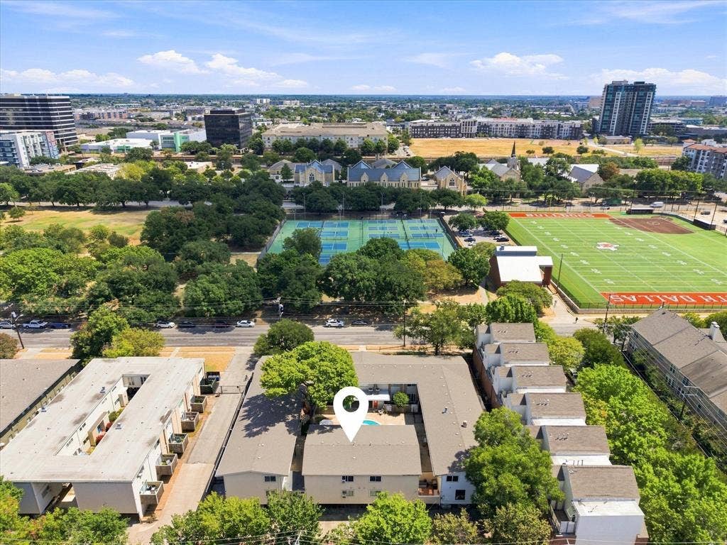 4011 Cole Avenue, #111, Dallas, TX 75204 Cole Park is directly across the street.