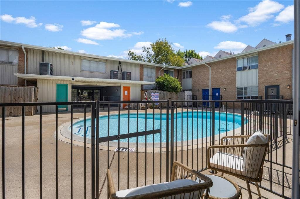 4011 Cole Avenue, #111, Dallas, TX 75204 Community pool just steps from the unit.