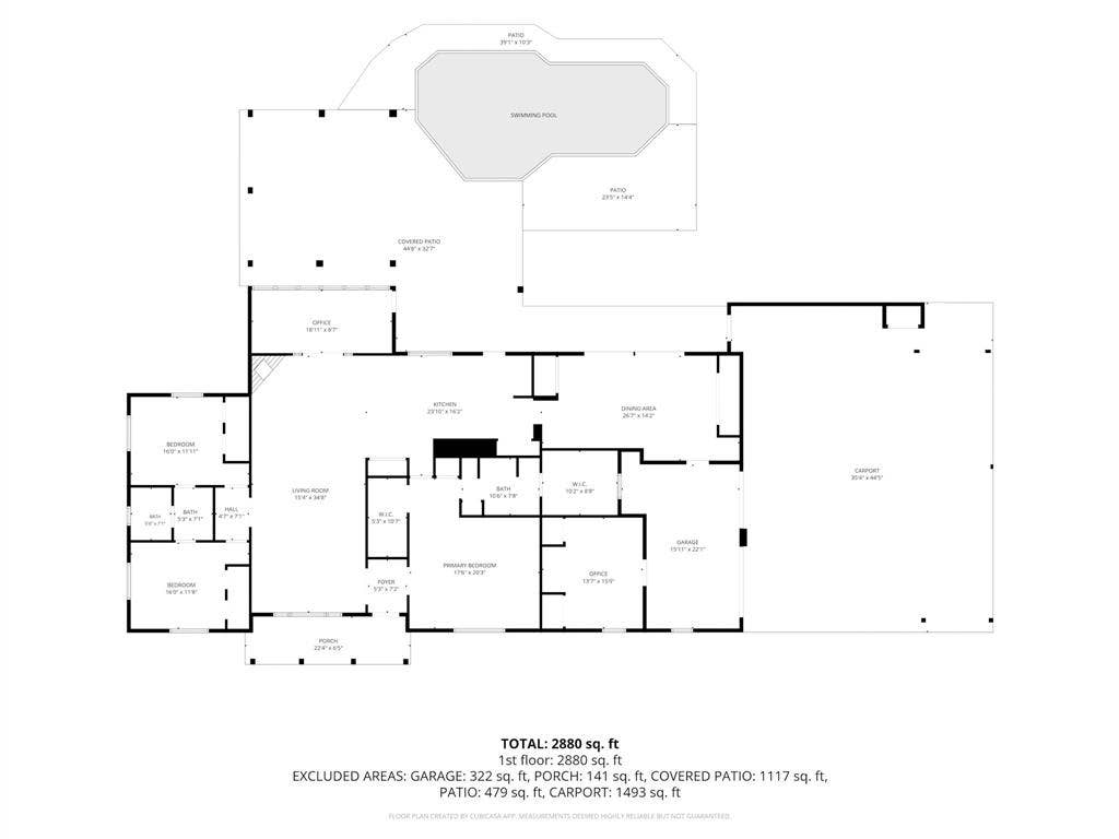 6155 Stephenson Levy Road, Fort Worth, TX 76140 Floor plan of the main house