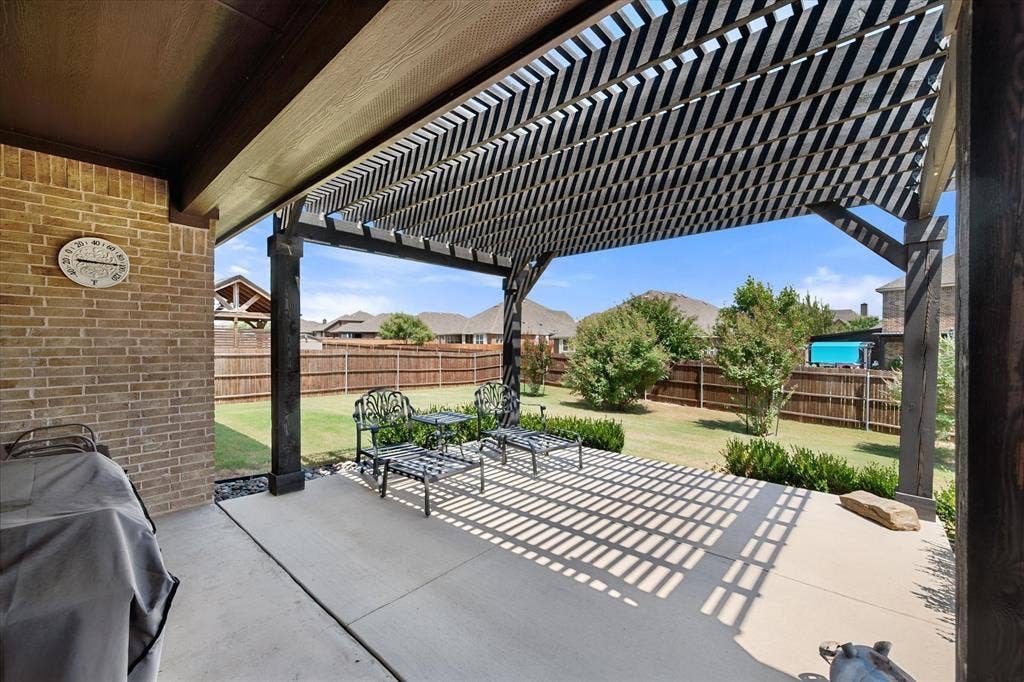 2442 Turning Leaf Lane, Midlothian, TX 76065 Covered option with added patio and gazebo