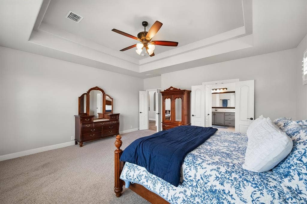 2442 Turning Leaf Lane, Midlothian, TX 76065 Tray ceilings in primary bedroom