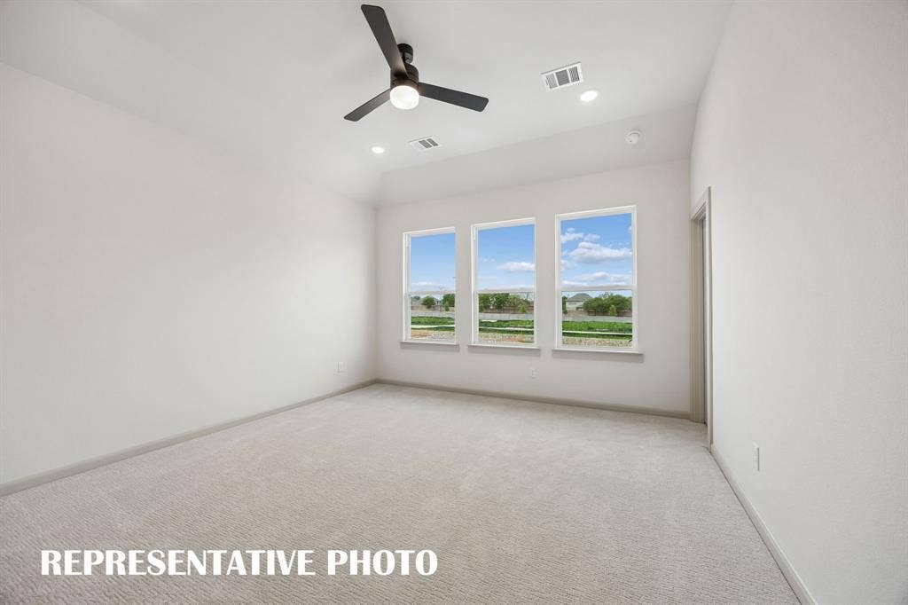 4608 Reveille Drive, McKinney, TX 75071 Your dreamy new owner's suite is located at the rear of the home for additional privacy. REPRESENTATIVE PHOTO