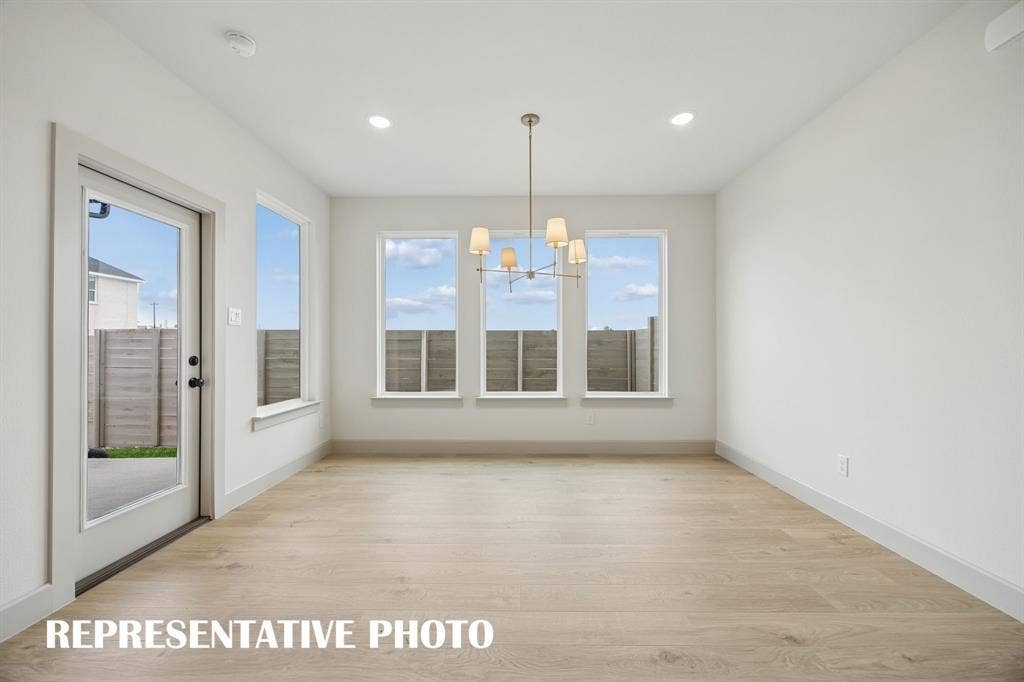 4608 Reveille Drive, McKinney, TX 75071 Whether its lively diner parties or cozy family gatherings, this dining room fits all occasions! REPRESENTATIVE PHOTO