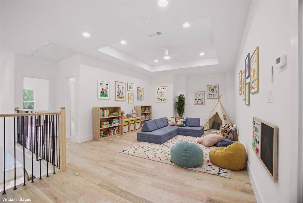 2nd Floor Living Virtually Staged