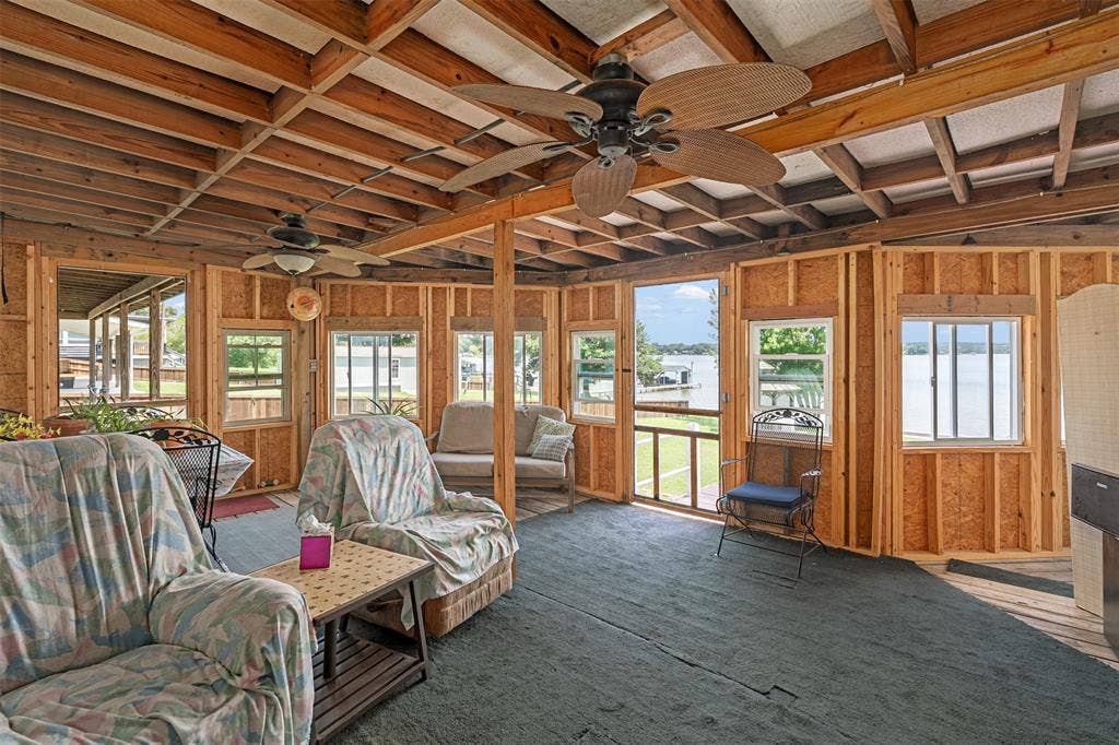 enclosed back porch