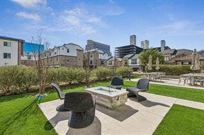 outdoor community fireplace