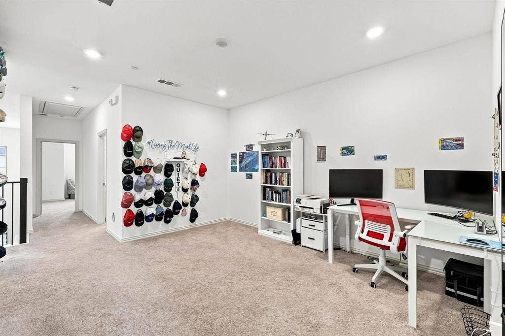 4833 Lunker Street, McKinney, TX 75071 A spacious second living area with room for multiple workstations, lounge furniture, or entertainment setups makes this home exceptionally versatile.