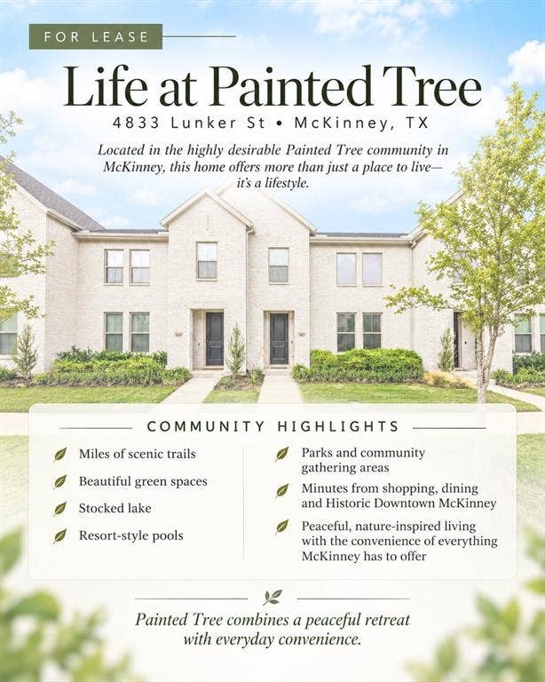 4833 Lunker Street, McKinney, TX 75071 Life at Painted Tree Woodland West