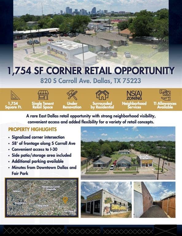 820 S Carroll Avenue, Dallas, TX 75223 820 S Carroll Avenue, Dallas, TX 75223
