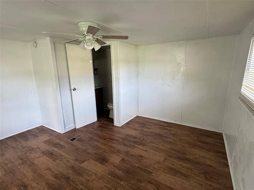 Guest bedroom with half bath