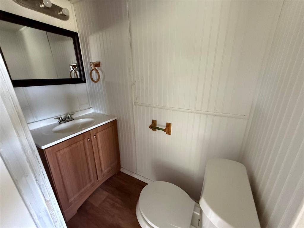 Half bath in guest bedroom