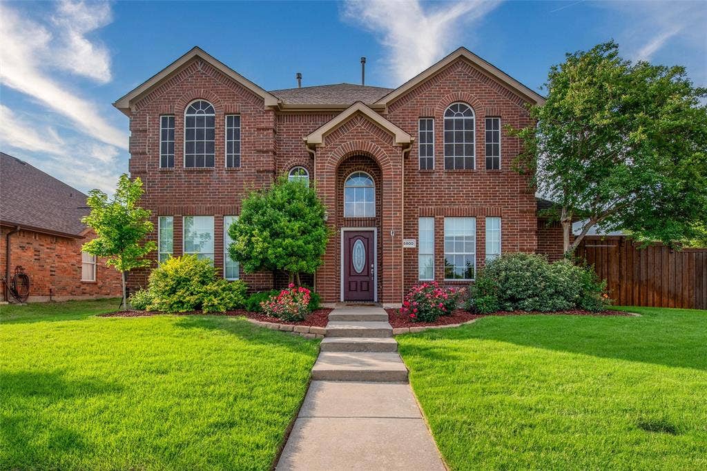 5800 Pine Ridge Boulevard, McKinney, TX 75070 Welcome home to a fully landscaped yard and great curb appeal.
