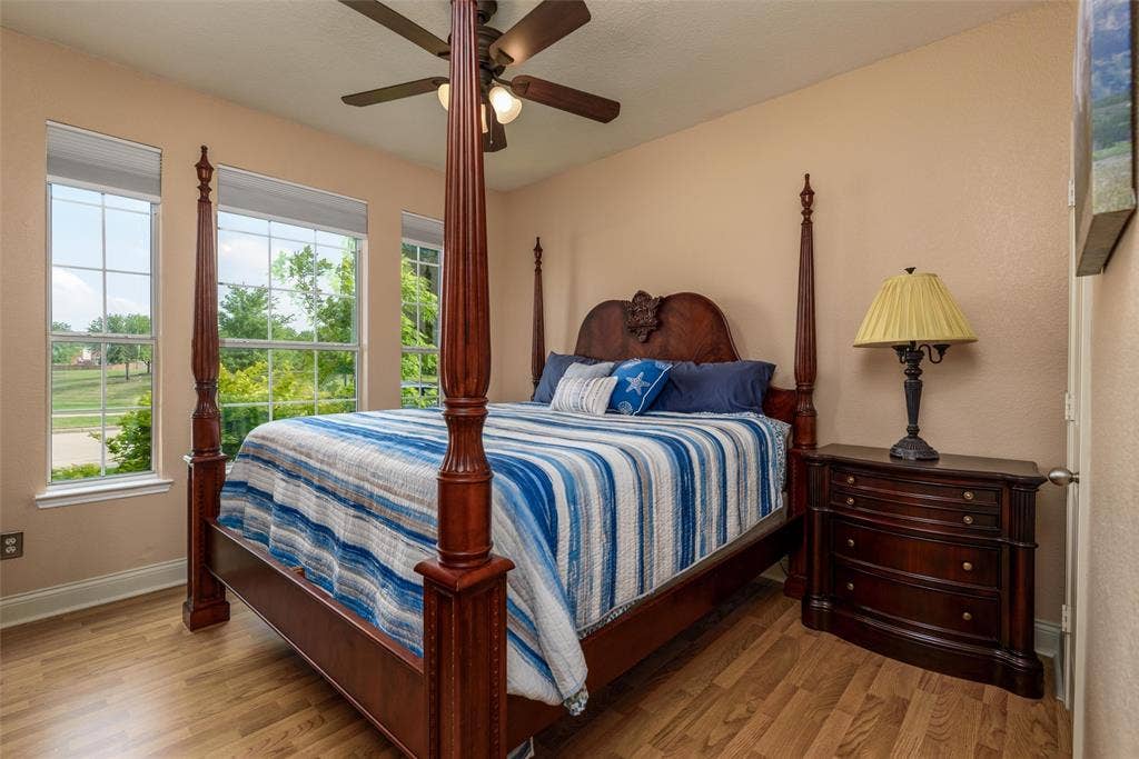 5800 Pine Ridge Boulevard, McKinney, TX 75070 A downstairs bedroom.