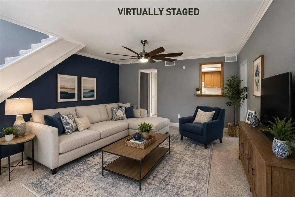 730 Valiant Circle, Garland, TX 75043 VIRTUAL STAGED LIVING ROOM