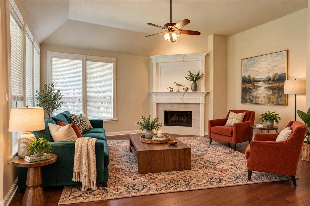 3605 Smoothstone Drive, Plano, TX 75074 Stage Living area