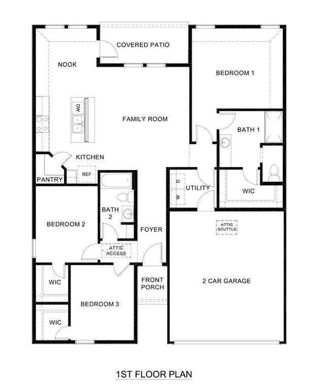 1972 Freeman Street, Tyler, TX 75704 Floor plan