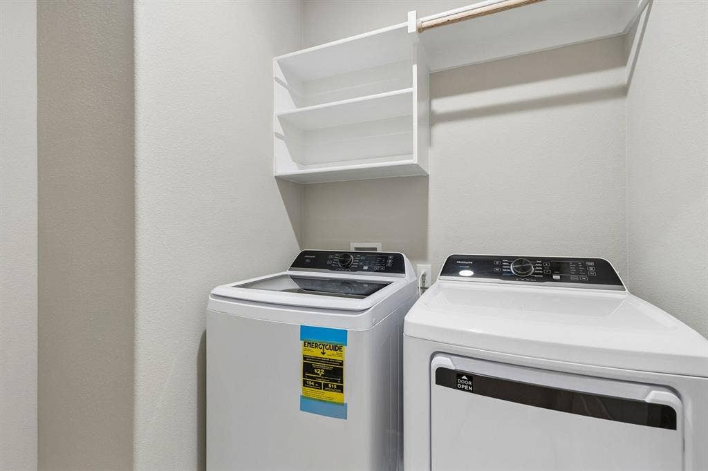 15121 Ram Rock Drive, Aledo, TX 76008 Utility Room in the Emmy II home plan by Trophy Signature Homes - REPRESENTATIVE PHOTO
