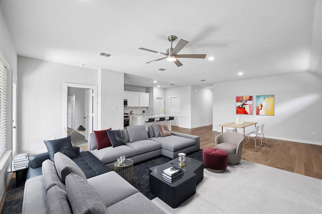 1401 Companero Street, Haslet, TX 76052 Open Floor Plan in the Oscar home plan by Trophy Signature Homes – REPRESENTATIVE PHOTO