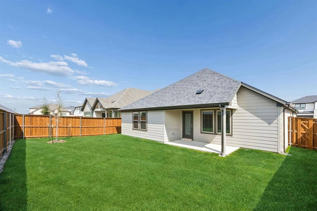 1401 Companero Street, Haslet, TX 76052 Patio in the Oscar home plan by Trophy Signature Homes – REPRESENTATIVE PHOTO