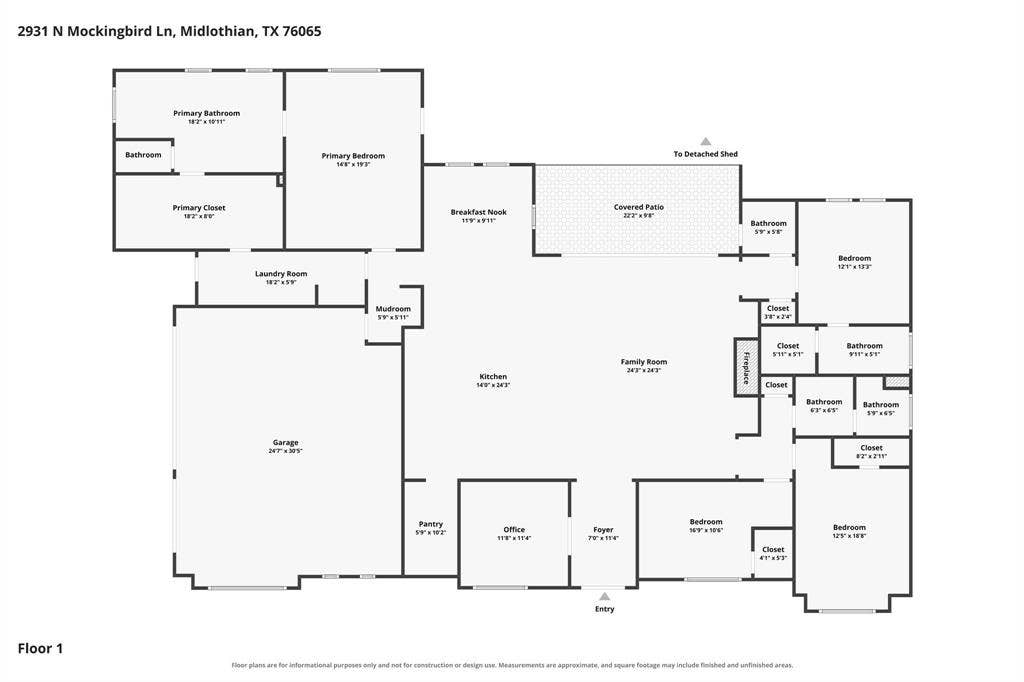 2931 N Mockingbird Lane, Midlothian, TX 76065